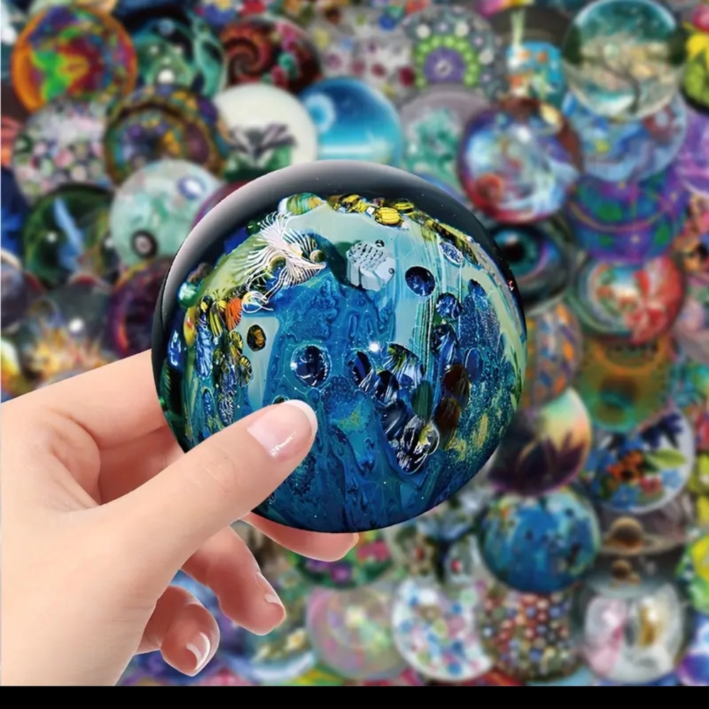 Hot Topic Vibrant Cosmic Design Stickers - Picture 3 of 9